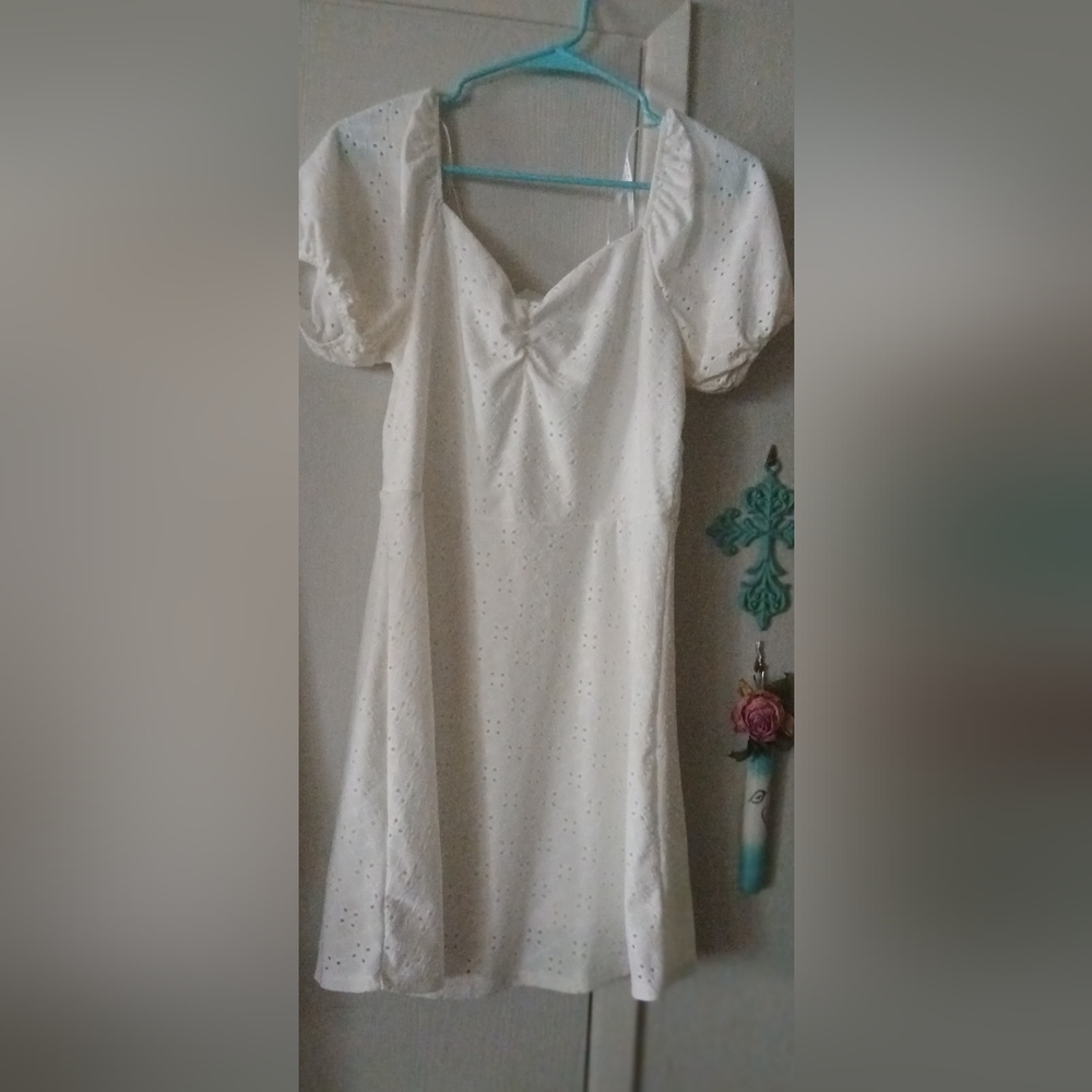 White Eyelet Dress